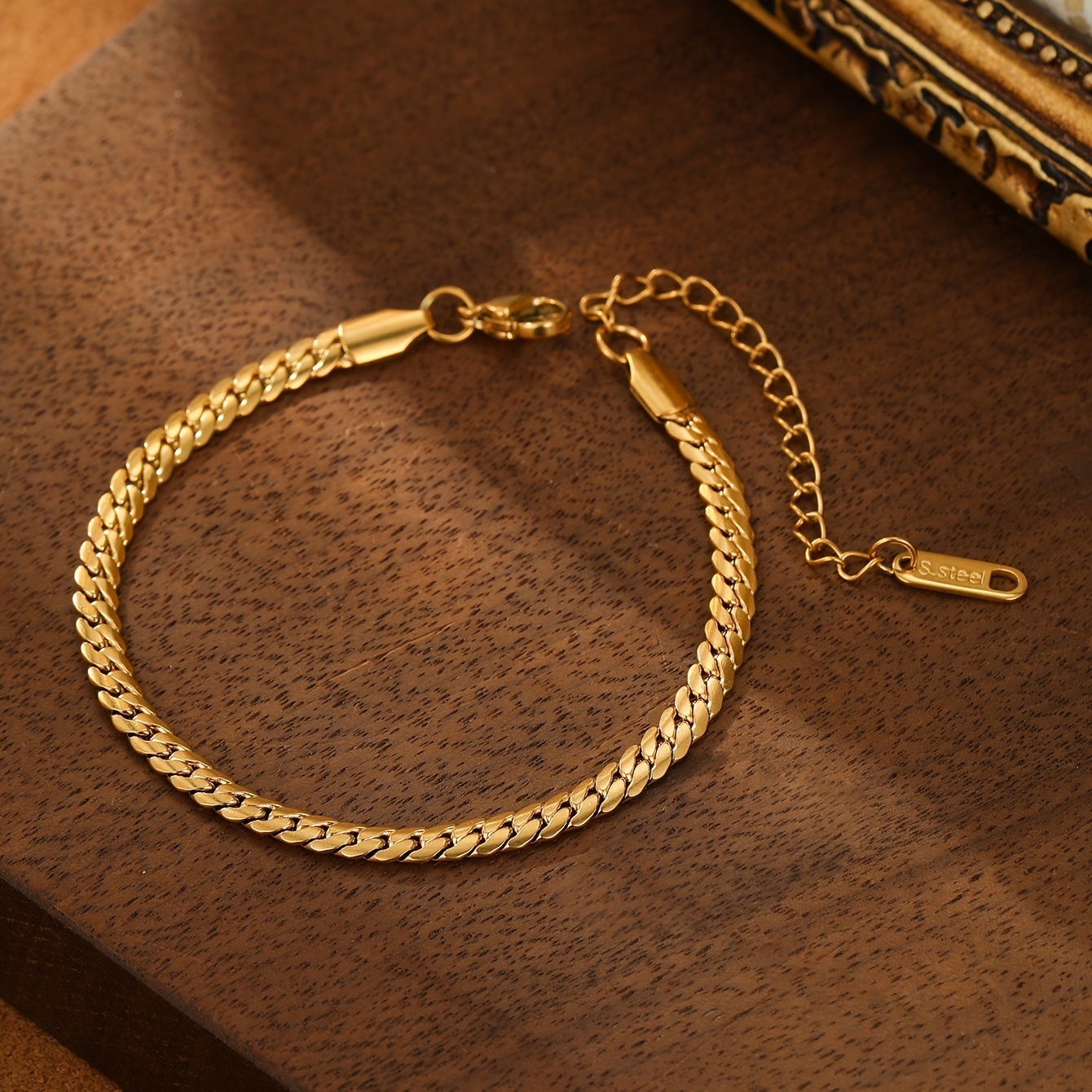 Women's Vintage Luxury Stainless Steel Snake Chain Bracelet